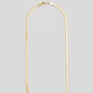 Loren Stewart 14K Yellow Gold Vermeil Herringbone Necklace